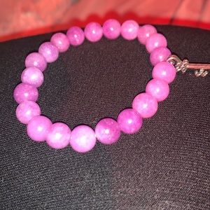 Purple jade beads